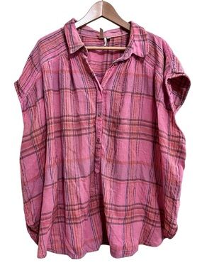 Pilcro by Anthropologie The Serena Surf Blouse size 3X